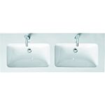 Duravit ME by Starck double washbasin 2336130000 130 x 49 cm, white, with tap hole and overflow