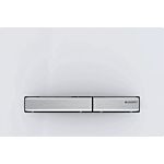 Geberit Sigma 50 flush plate 115788112 for dual flush,  buttons: chrome-plated, cover plate: white