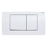 Geberit Twinline30 actuator plate 115899KJ1 plate white, design strips high-gloss chrome-plated