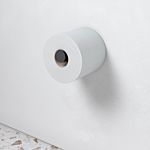 Keuco Reva porte-rouleau de rechange pour papier toilette 12863370000 noir mat, largeur du rouleau 100/120 mm