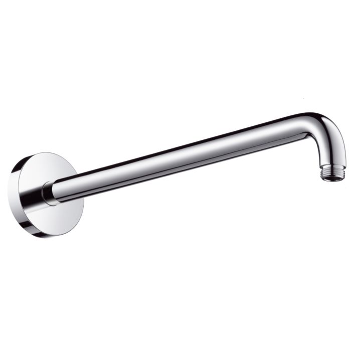 Hansgrohe 27413000 Shower Arm 389 Mm Chrome, Shower Arm Wall Plate