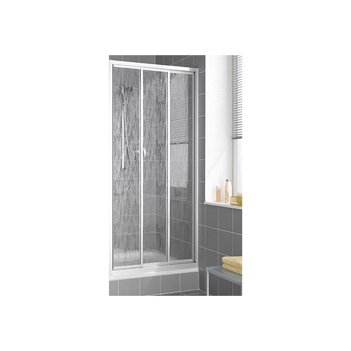 Kermi Gleittur Nova 2000 3 Teilig 90x185 Silber Mattglanz