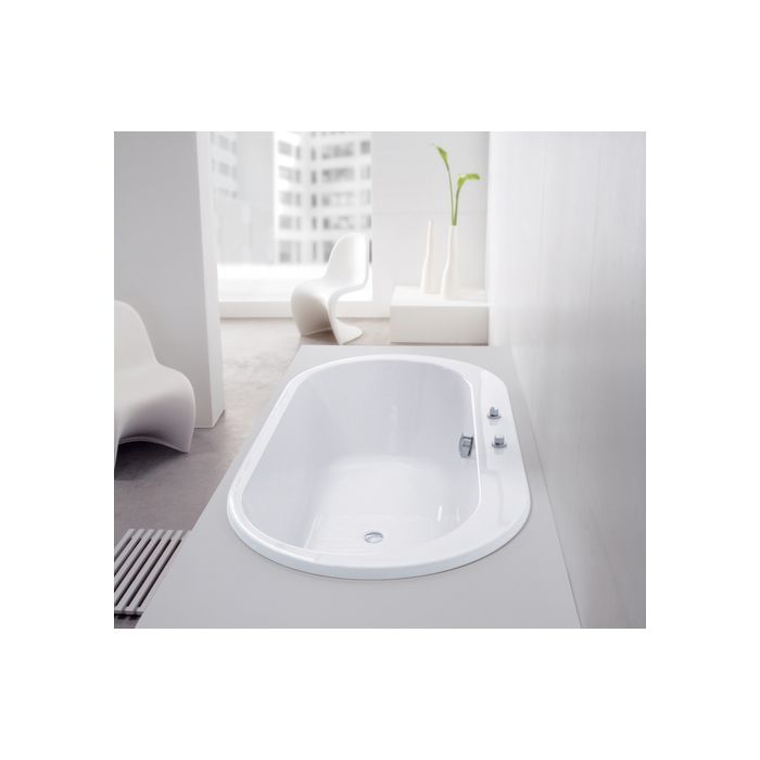 Hoesch Foster Oval Badewanne 6476 010 190x98cm Weiss