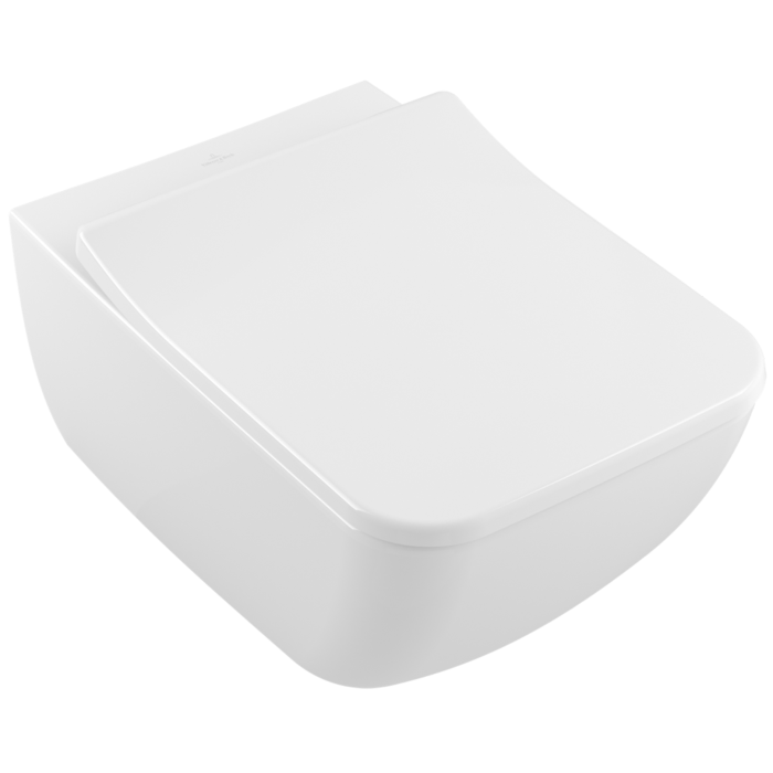 sneeuwman Keuze nachtmerrie Villeroy & Boch Washdown WC, rimless Venticello 4611R0R1 375 x 560 mm White  Alpin CeramicPlus DirectFlush Angular