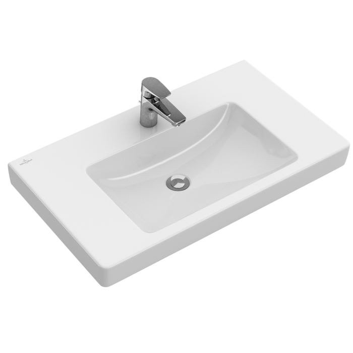 gunstig Autonomie Nautisch Villeroy & Boch Vanity washbasin Subway 2.0 71758G01 800 x 470 mm White  Alpin Angular