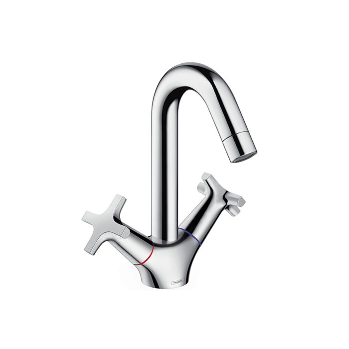 Hansgrohe Logis Classic 71272000 2 Handle Basin Mixer With Push Open Waste Set Chrome
