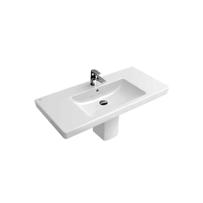 tieners Maken Bekend Villeroy & Boch Subway 2.0 wash basin 71758001 80 x 47 cm,white, with tap  hole and overflow