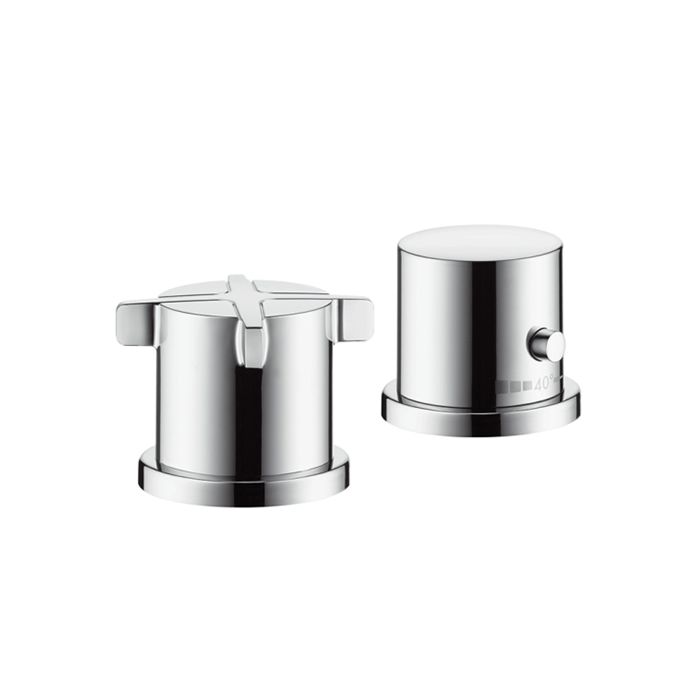 Hansgrohe AXOR Citterio E module thermostat encastré 38 x 12 pour 2 consommateurs, 36703670, Farbe: noir mat Hansgrohe AXOR Citterio E module thermostat encastré 38 x 12 pour 2 consommateurs, 36703670, Farbe: noir mat