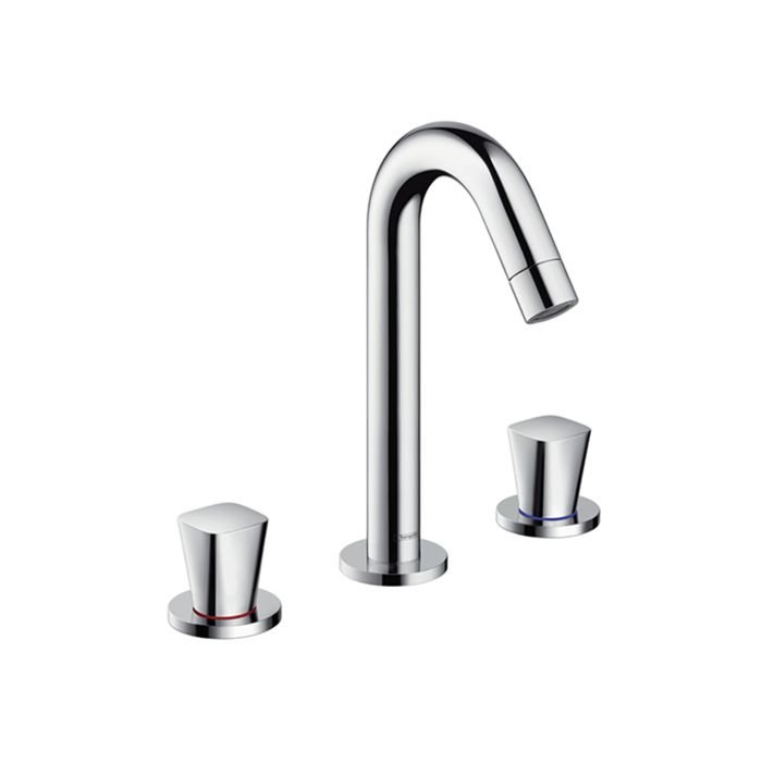 Hansgrohe Logis 71133000 3 Hole Basin Mixer With Pop Up Waste Set Chrome