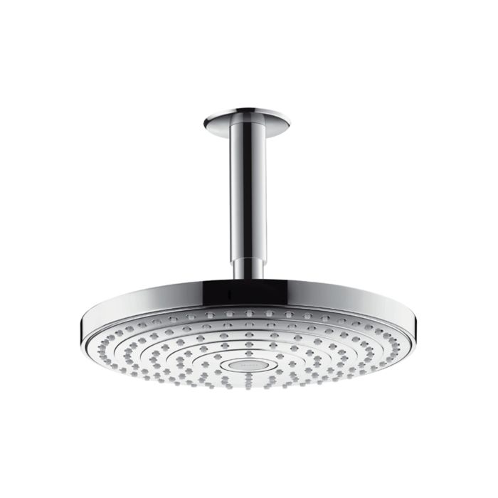 Hansgrohe Raindance Select 26467000 Raindance Select S 240 2jet Overhead Shower With Ceiling Connector 100 Mm Chrome