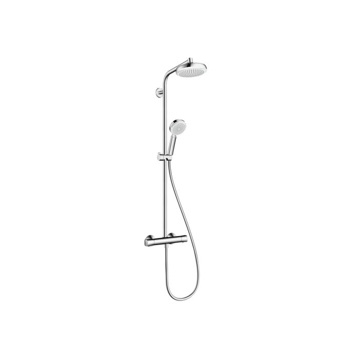 hansgrohe Crometta 100 27264400 Crometta 160 1jet Showerpipe white/chrome
