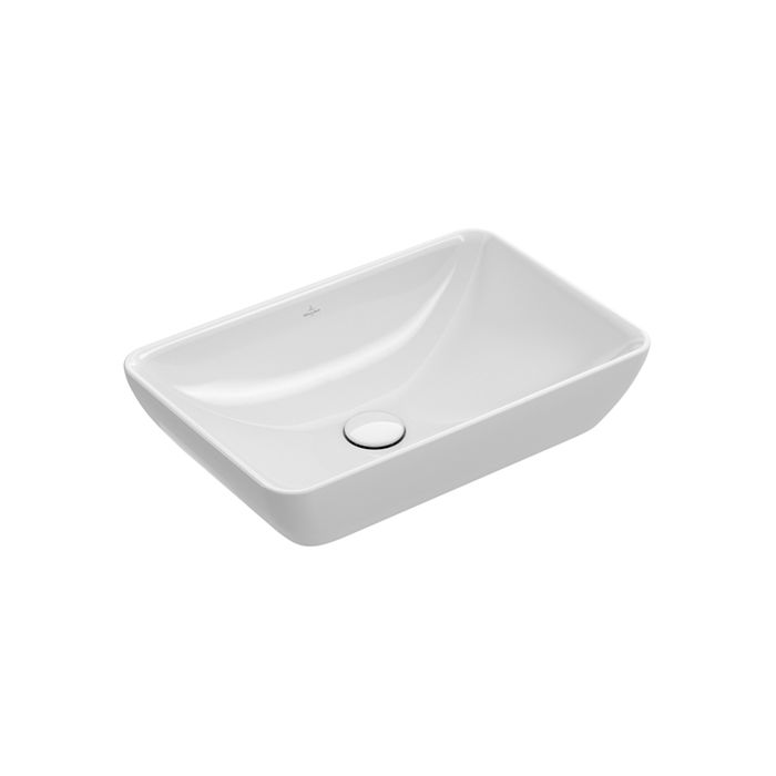 Villeroy Boch Vasque A Poser Semi Encastree Venticello 41135501 550 X 360 Mm Blanc Angulaire