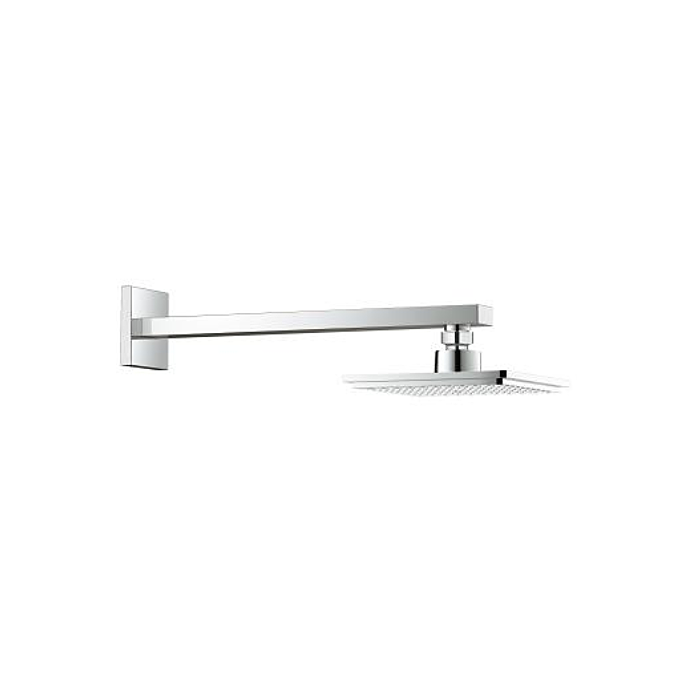 Grohe Euphoria Cube Kopfbrauseset – Starlight Chrom, Mit Dreamspray & Antikalk-System | Für Wandhängende Anwendung, Inkl. 5 L/min Strahlregler