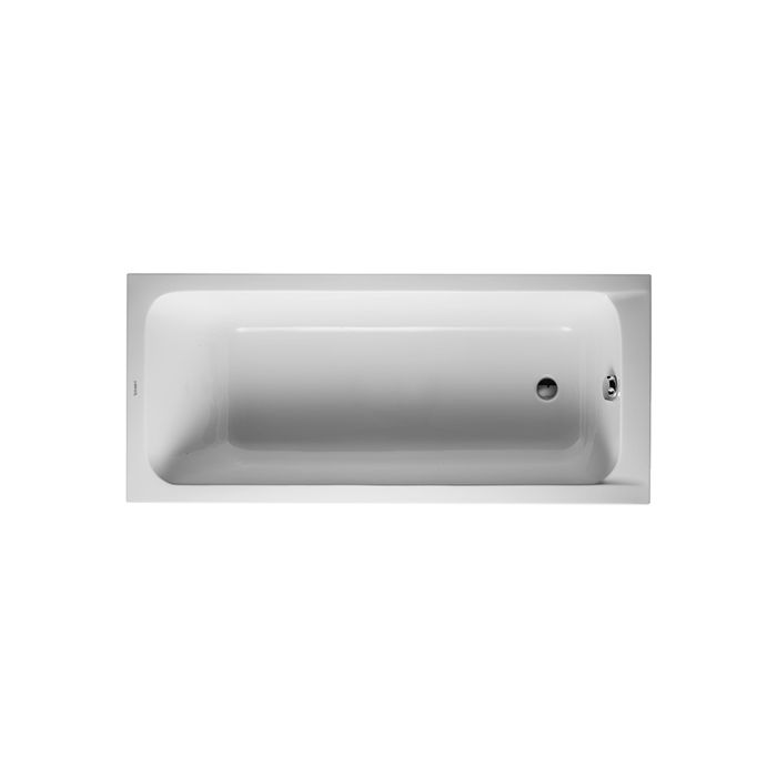 Duravit bathtub DCode version, drain bottom, white