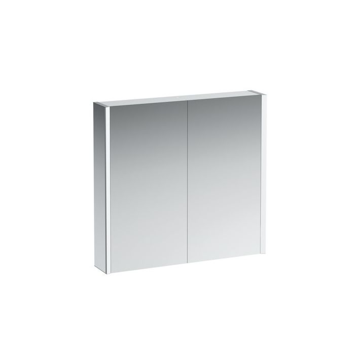 Laufen Frame 25 Led Mirror Cabinet 4085539001441 80cm 2 Doors Side Mirrored Ambient Lighting