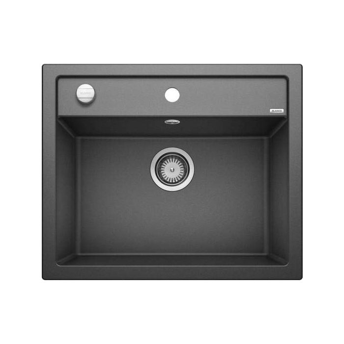 Blanco sink 514197 61.5 x 51 cm, PuraDur anthracite, drain remote