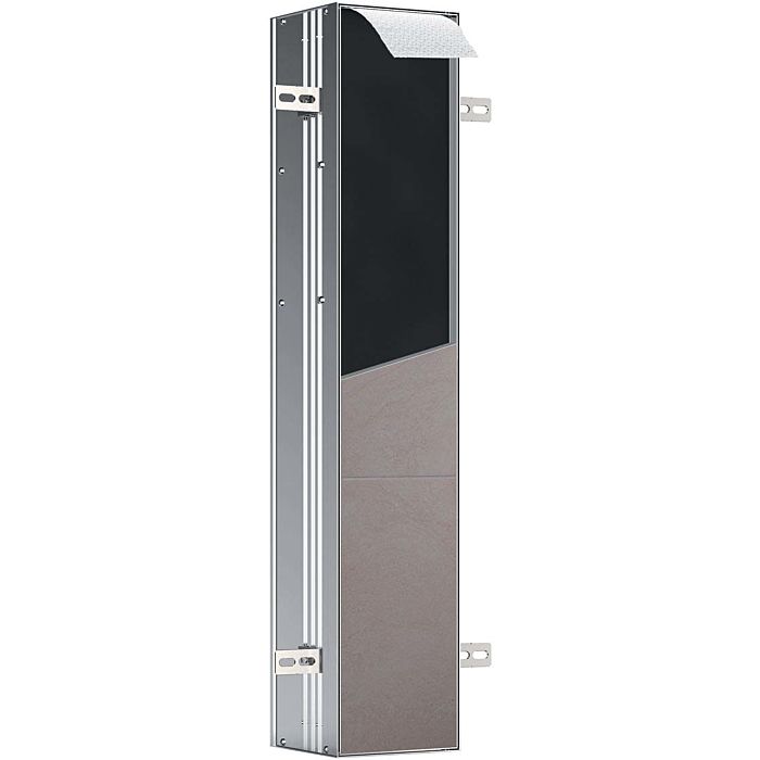 Armadietto Da Incasso Emco ASIS Plus Per Bagno – Porta Carta Igienica E Scopino, Push To Open, Larghezza 15,4 Cm, Cerniera Destra