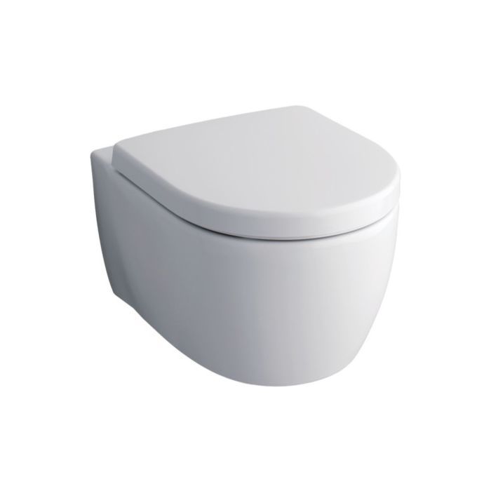 cijfer instinct voeden Geberit iCon & Pagette WC Set, weiß WC ohne Spülrand, WC-Sitz mit Softclose