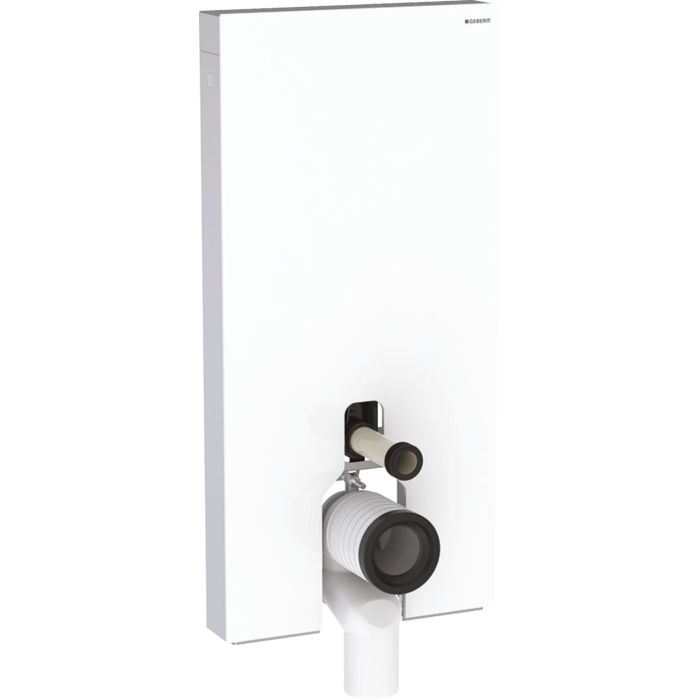 Geberit Monolith Stand-WC-Modul 131003SI5 Glas weiß, Bauhöhe 101 cm 