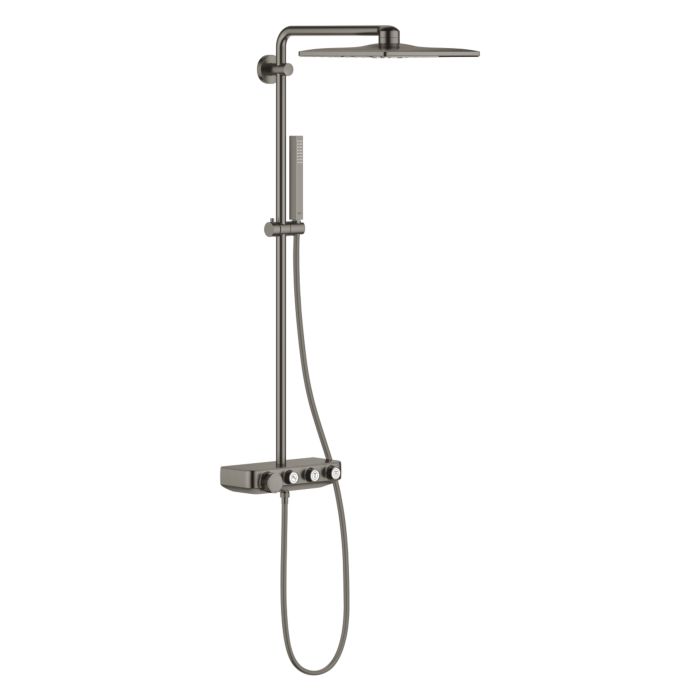 Duscharm Zur Deckenmontage, 40,6 Cm, Gebürstet Gold – Mit Rosette, 1/2" Anschluss & Kupferringen Gegen Platzen