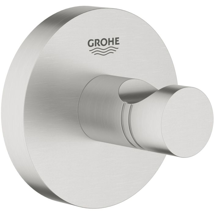 Grohe Essentials bathrobe hook 40364DC1 supersteel, concealed fastening