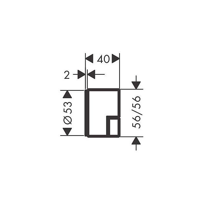 Hansgrohe Axor Edge Shut Axor Edge Valve Chrome Diamond Cut Concealed 1x Consumer