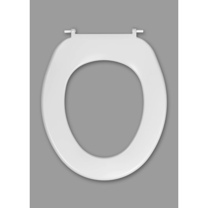 BEMIS 1055SSC 000 Toilettensitz – Offene Vorderseite, Selbsthaltende Scharniere, Kommerzieller Kunststoff