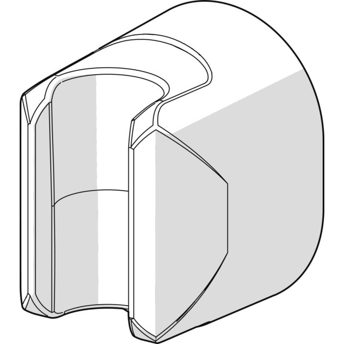Hansa Brausehalter – Ersatzgleiter Für Brausestangen Ø 25 Mm, Verchromt, Länge Ca. 110 Mm