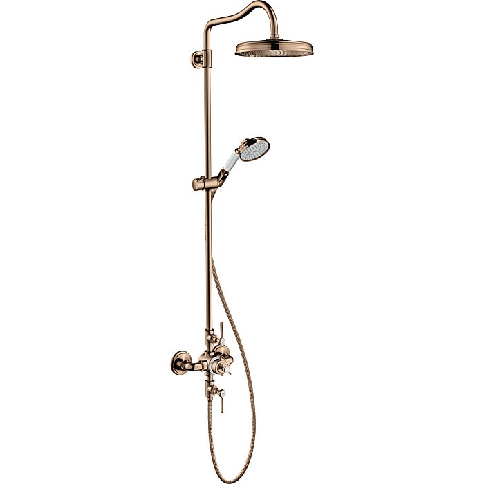 hansgrohe Axor Montreux Showerpipe 16572300 with thermostat, overhead ...