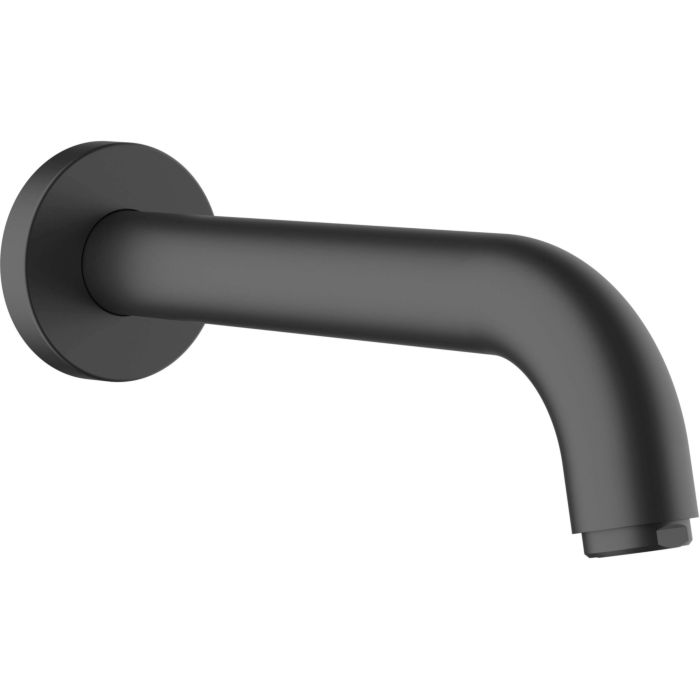 Hansgrohe Vernis Blend Spout 71420670 Wall Mounting Projection 204mm Matt Black - Hansgrohe Wall Mounted Bath Spout