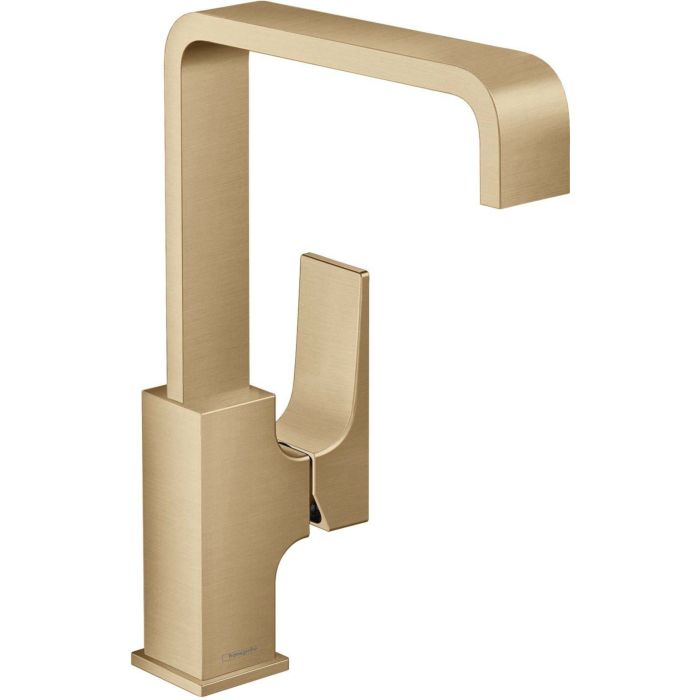 hansgrohe Metropol single lever basin mixer 32511140 165 mm, with push-open waste set, brushed bronze