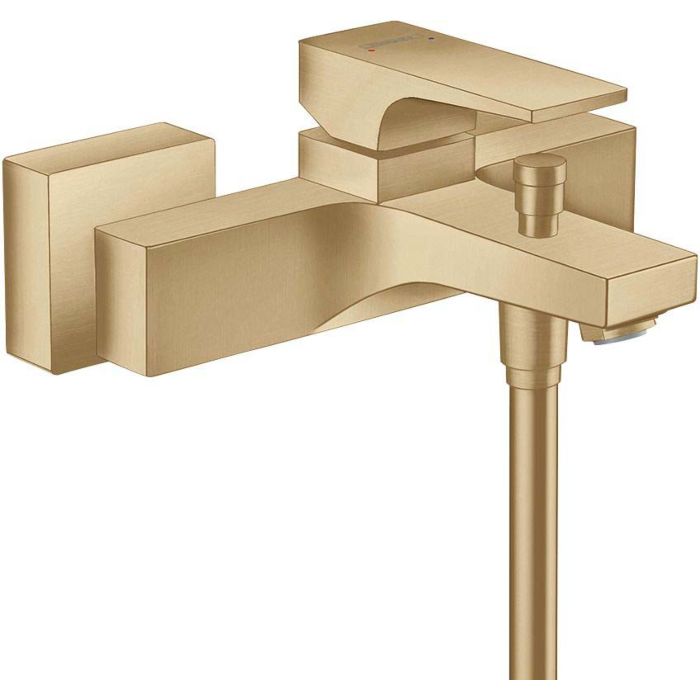 hansgrohe Metropol lever bath mixer exposed, projection 180 brushed