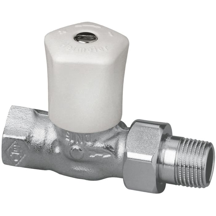 Heimeier Radiator Heimeier Radiators regulating valve 0122-04.500 DN 25, straight, nickel ...