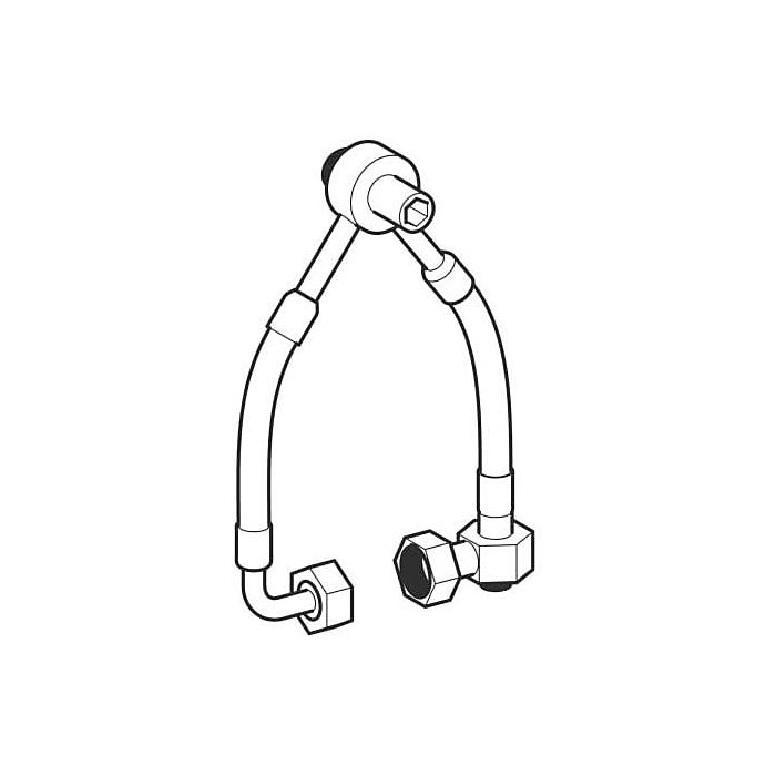 Geberit flushing hose for urinal control 599074000 type 500, flow