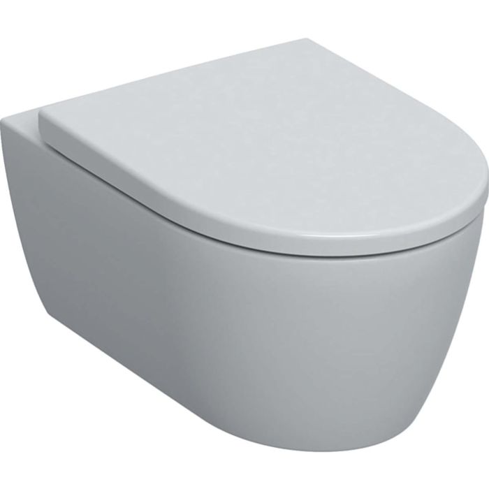Geberit iCon set wall washdown WC 36x53cm, closed form, rimfree, with WC seat, KeraTect