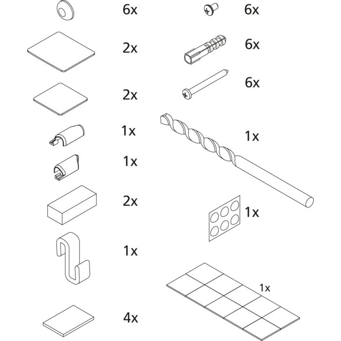 Kermi Liga Montage Kleinteile 2534875 Viertelkreis Duschkabine Mit