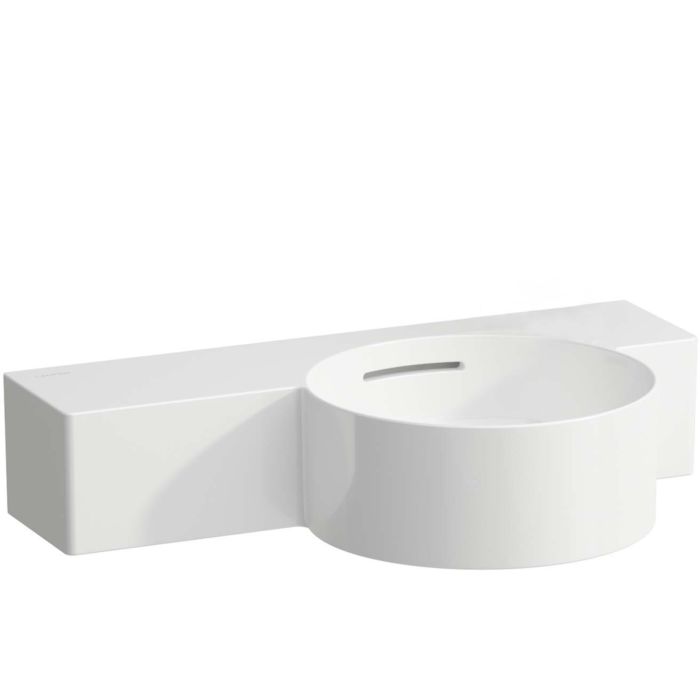 LAUFEN Val Cloakroom basin H8152840001091 55x31.5cm, shelf on the left