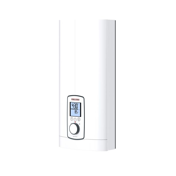 STIEBEL ELTRON chauffe-eau instantané entièrement électronique DHE 18/21/24  kW, température souhaitée toujours au degré près, mode ECO, écran  multifonction, 2 boutons de mémoire, programmes de bien-être, 202656