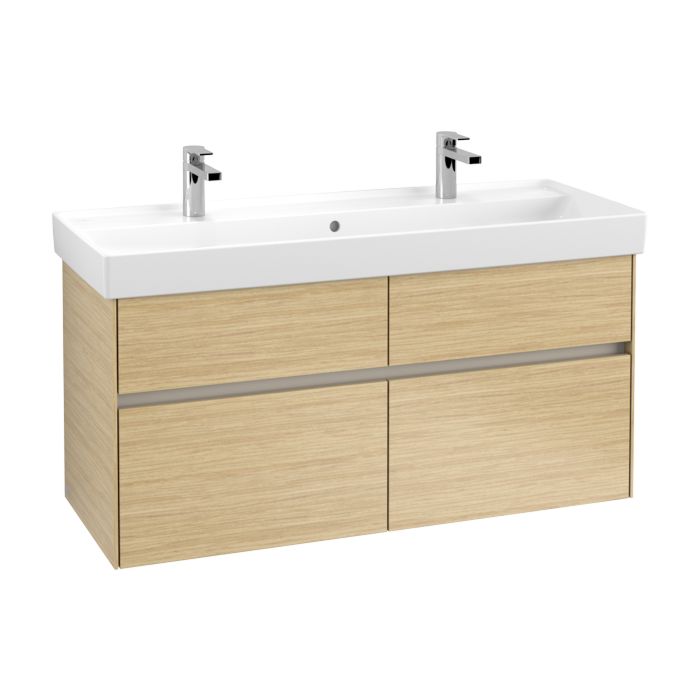 Villeroy Boch Collaro Vanity Unit C01200vj 115 4x54 6x44 4cm Nordic Oak - How To Install An Ikea Bathroom Vanity Unit