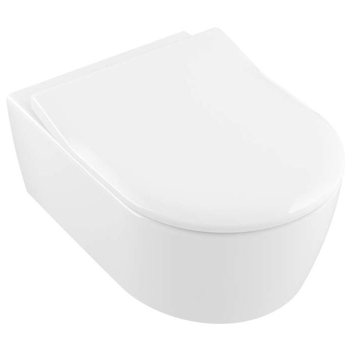 onderpand Aanleg Bachelor opleiding Villeroy and Boch Avento WC seat 9M87S101 white, quick-release hinges, soft  closing