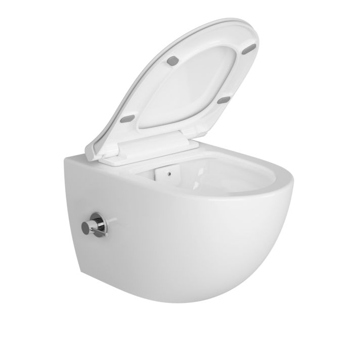 Vitra Dusch-WC  Vitraflush spülrandlos mit Bidetfunktion inkl Armatur & WC-Sitz 