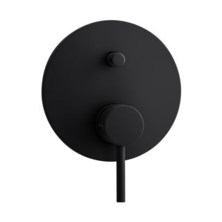 Herzbach Deep Black Fertigmontageset 23.220035.1.12 schwarz matt, für Wannenfüll- und Brausearmatur