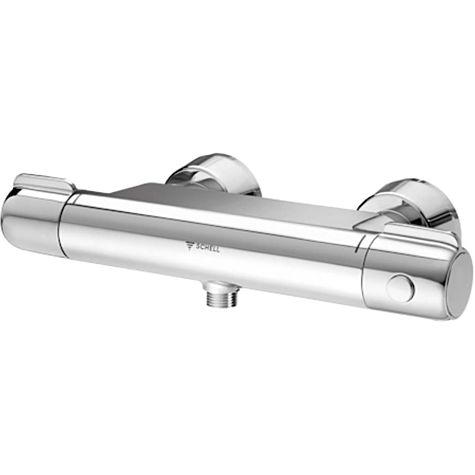 Schell Modus MD-T shower fitting 021850699 surface-mounted, shower connection below, ThermoProtect, mixed water, chrome-plated