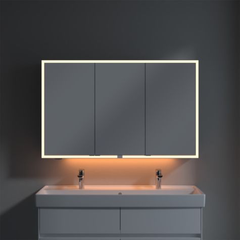 Villeroy and Boch My View Now mirror cabinet A4551200 120 x 75 x 16.8 cm, LED lighting, 3 doors, with sensor switch