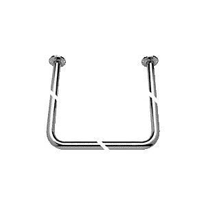 Brausevorhangstange U-Form 1000x1000x1000mm, Baukasten-System, chrom