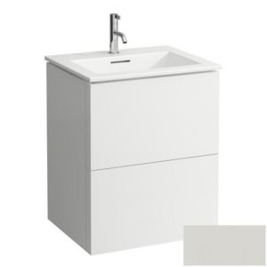Laufen Kartell Waschtisch-Set 8603336411041 mit Waschtischunterbau, 60x50x72,6cm, kieselgrau