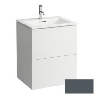 Laufen Kartell Waschtisch-Set 8603336421041 mit Waschtischunterbau, 60x50x72,6cm, schiefergrau