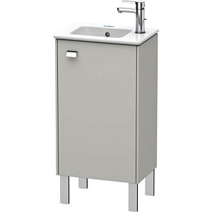 Duravit Brioso Waschtischunterbau BR4400R1007 420x683mm, Betongrau Matt, Tür rechts, Griff Chrom