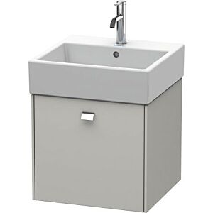 Duravit Brioso Waschtischunterbau BR405201007 484x459mm, Betongrau Matt, 1 Auszug, Griff Chrom