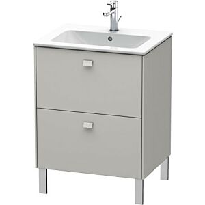 Duravit Brioso Waschtischunterbau BR440100707 620x479mm, Betongrau Matt, 2 Auszüge